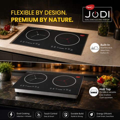 Pigeon 3500W Induction Cooktop Touch Panel Black - Image 4