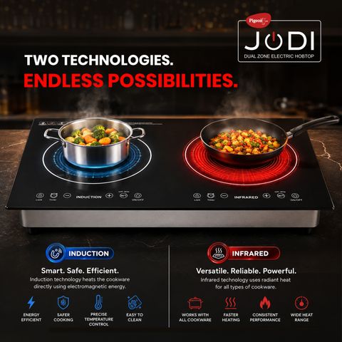 Pigeon 3500W Induction Cooktop Touch Panel Black - Image 3