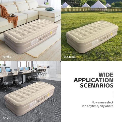 Viraan Heavy Duty Inflatable Bed Beige - Image 5