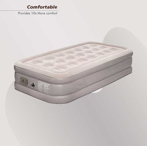 WTE TPU Inflatable Sofa Cum Bed Cream White - Image 6