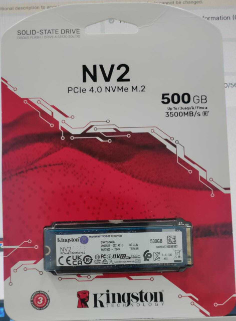 KINGSTON SSD NV2 4.0 500 GB Desktop, Laptop, All in One PC's