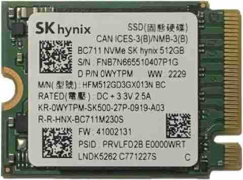 Sk Hynix BC711 512 GB All in One PC's, Desktop, Laptop Green PCIe