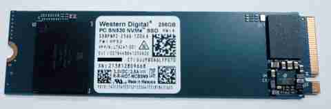 Western Digital PC SN530 256GB SSD 2枚セット WD NVMe PC 256 GB Desktop, All in One PC's, Laptop Green M.2