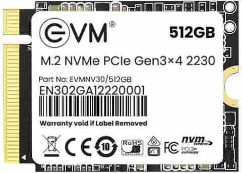 EVM M.2 NVMe (2230) 512 GB All in One PC's, Desktop, Laptop Black