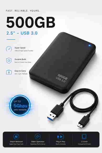 DATRIX HDD 500 GB Laptop Black SATA Internal Hard Disk Drive (HDD