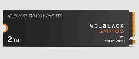 WD Black SN7100 NVMe 2 TB Desktop Black PCIe NVMe Internal Solid