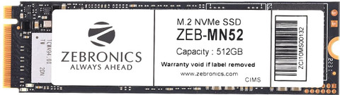 ZEBRONICS m.2 nvme 512 GB All in One PC's Black M.2 Internal Solid