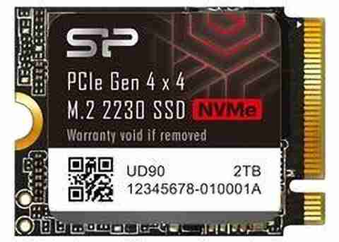 Silicon Power UD90 2230 2 TB Laptop Black PCIe NVMe Internal Solid