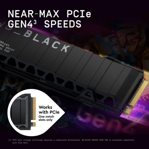 WESTERN DIGITAL WD SN850X 1 TB Desktop Black PCIe NVMe Internal