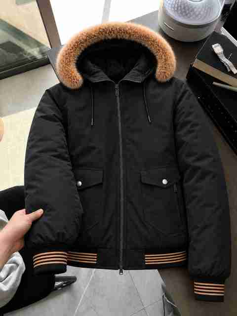 VERTICALS Men Striped Puffer Jacket - Image 5