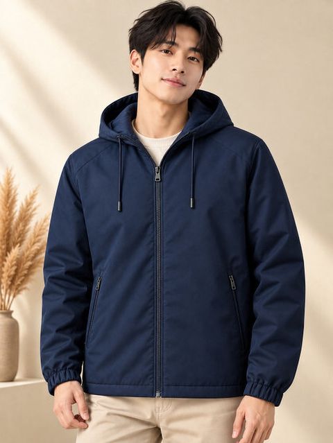 Mia Fashion Men Solid Bomber Jacket - Image 8