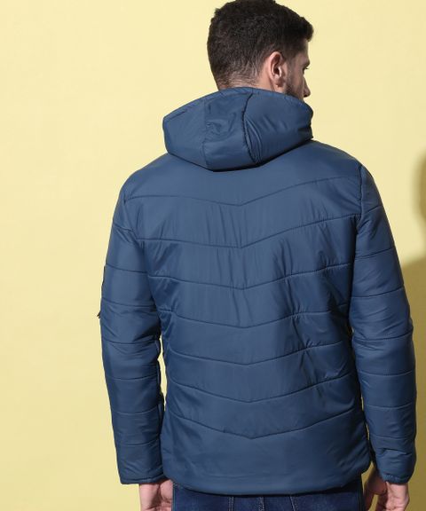 HEMLOCK Men Solid Puffer Jacket - Image 6