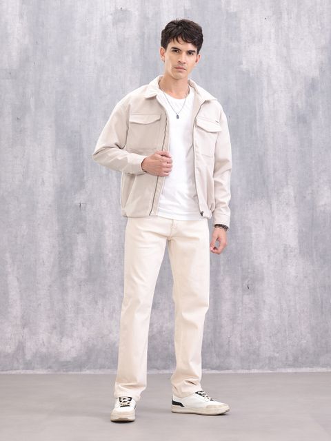 WROGN Men Solid Bomber Jacket - Image 3