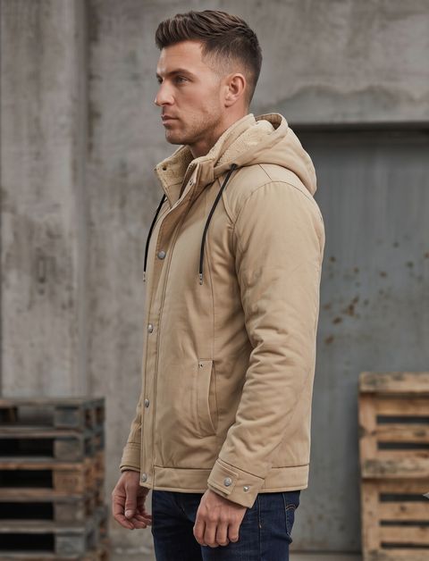 Softbound Men Solid Padded Jacket - Image 6