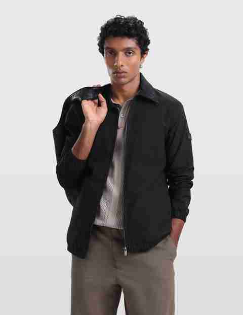 Arrow Sport Men Solid Bomber Jacket - Image 5