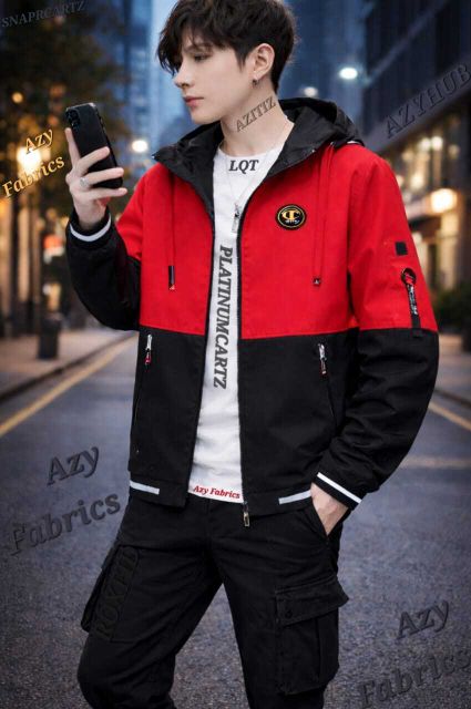 Azy Fabrics Men Colorblock Casual Jacket - Image 4