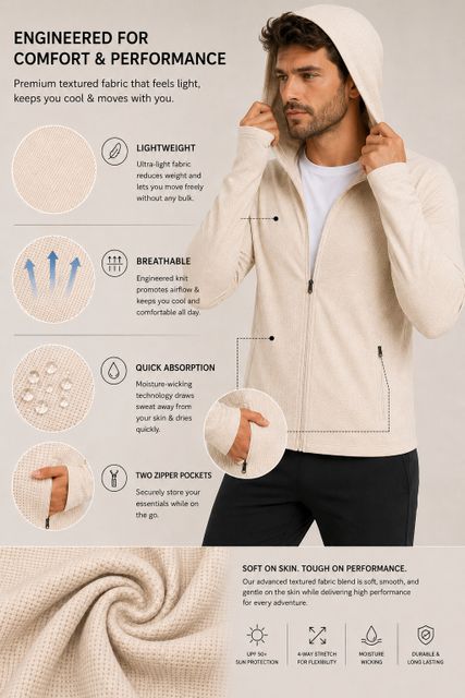 Meerza Men Solid Sports Jacket - Image 6