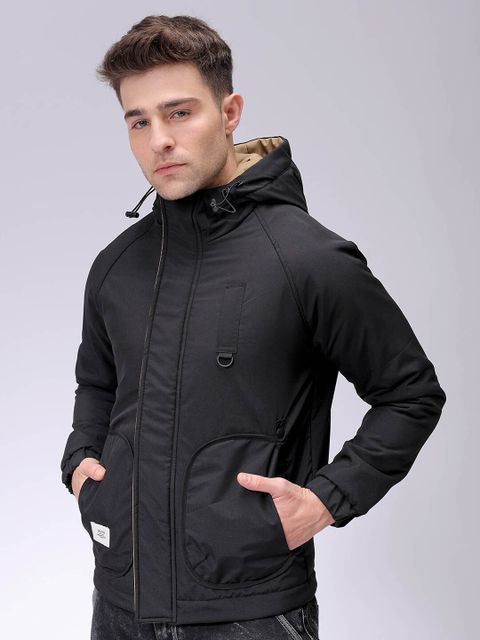 The Indian Garage Co. Men Solid Quilted Jacket - Image 8