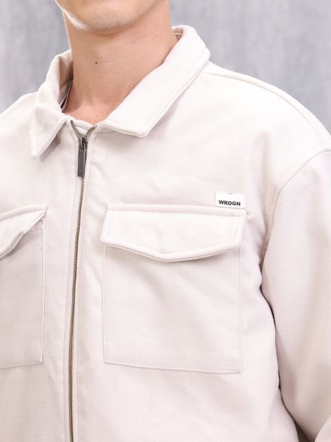 WROGN Men Solid Bomber Jacket - Image 5