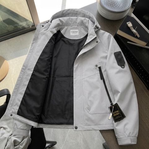 FUTSE PENO Men Solid Casual Jacket - Image 3