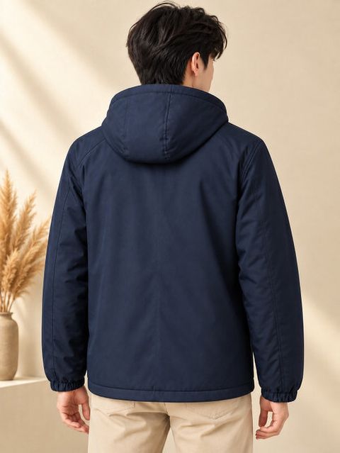 Mia Fashion Men Solid Bomber Jacket - Image 6