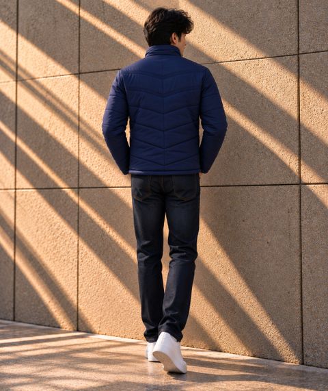 Fit N Fame Men Chevron Puffer Jacket - Image 4