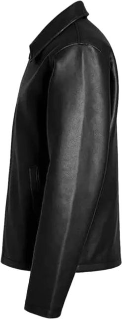 Zaraa Men Solid Leather Jacket - Image 7