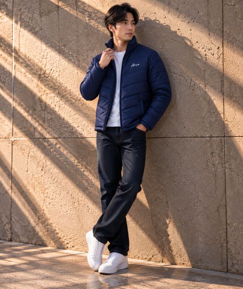 Fit N Fame Men Chevron Puffer Jacket - Image 5