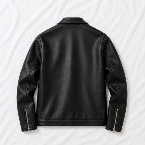 UrbanSkull Men Solid Leather Jacket - Image 3