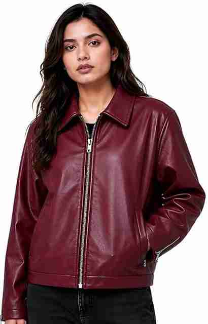 UrbanSkull Men & Women Solid Leather Jacket - Image 2