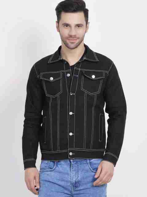 Home Nation Men Solid Denim Jacket - Image 2