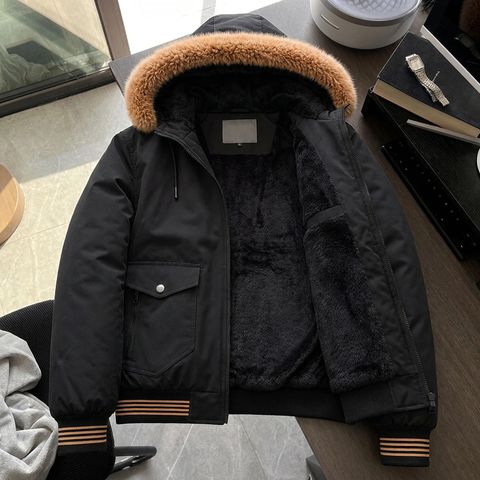 VERTICALS Men Striped Puffer Jacket - Image 7