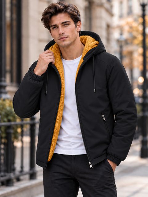Caraba Men Solid Casual Jacket - Image 8