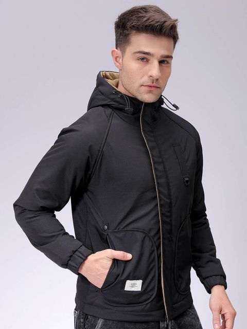 The Indian Garage Co. Men Solid Quilted Jacket - Image 7