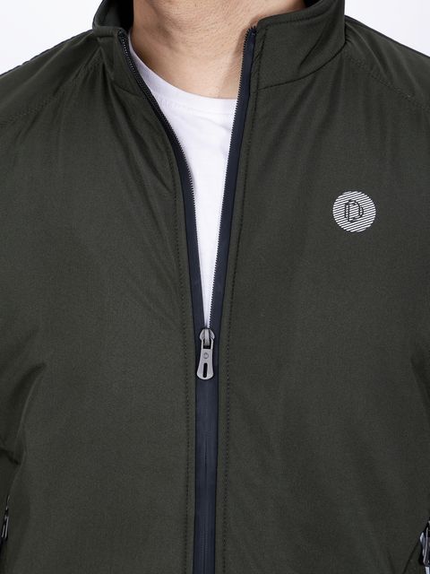 Dollar Men Solid Bomber Jacket - Image 4