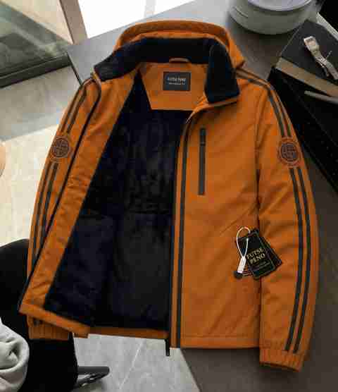 FUTSE PENO Men Striped Casual Jacket - Image 5
