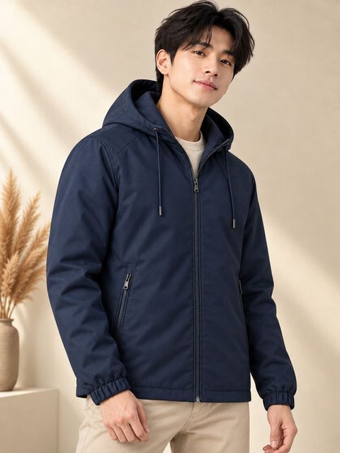 Mia Fashion Men Solid Bomber Jacket - Image 7