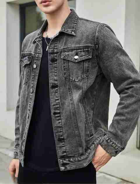 ELECTROSTAR Men Washed Denim Jacket Blue - Image 2