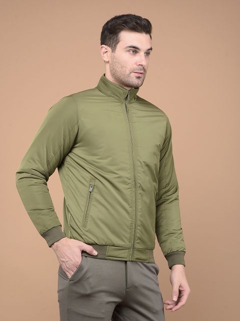 CRIMSOUNE CLUB Men Solid Bomber Jacket - Image 7