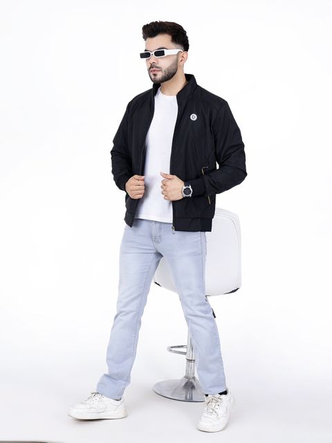 Dollar Men Solid Bomber Jacket - Image 8