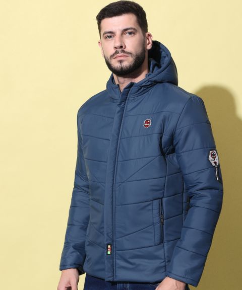 HEMLOCK Men Solid Puffer Jacket - Image 8