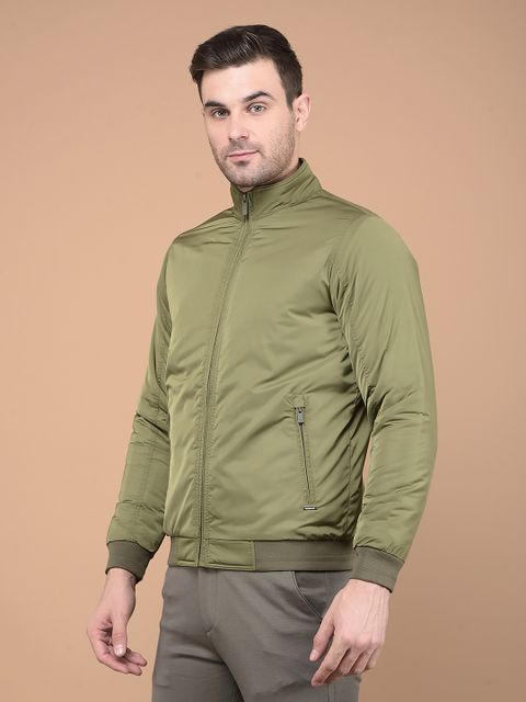 CRIMSOUNE CLUB Men Solid Bomber Jacket - Image 8