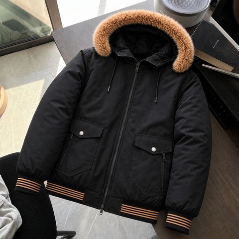 VERTICALS Men Striped Puffer Jacket - Image 8