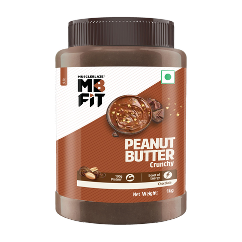 MUSCLEBLAZE Chocolate Peanut Butter, Crunchy, High Protein, No Trans Fat, Energy Booster (1 kg) - Image 3