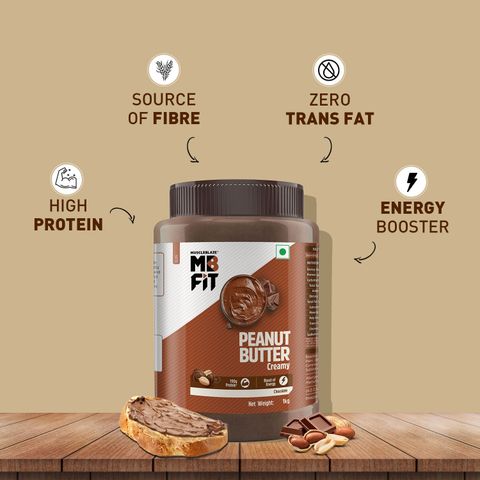 MUSCLEBLAZE Chocolate Peanut Butter, Crunchy, High Protein, No Trans Fat, Energy Booster (1 kg) - Image 7