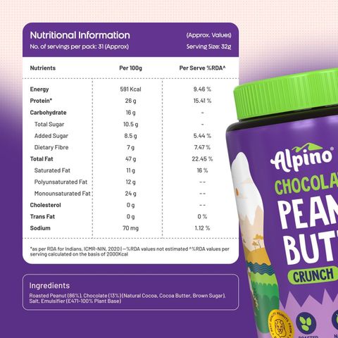 ALPINO Chocolate Peanut Butter Crunch 2kg Pack of 2 - Image 6