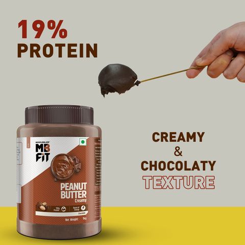MUSCLEBLAZE Chocolate Peanut Butter, Crunchy, High Protein, No Trans Fat, Energy Booster (1 kg) - Image 8