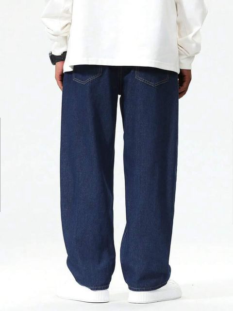 BRXX Men Straight Fit Mid Rise Blue Jeans - Image 3