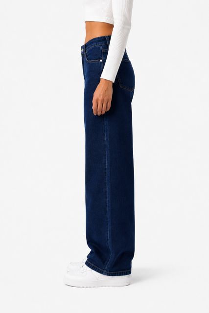 clickhub Women Straight Fit Mid Rise Blue Jeans - Image 4