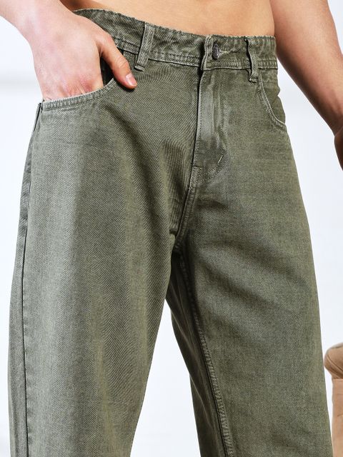 DENIM LOOK Loose Fit Men Green Jeans - Buy DENIM LOOK Loose Fit